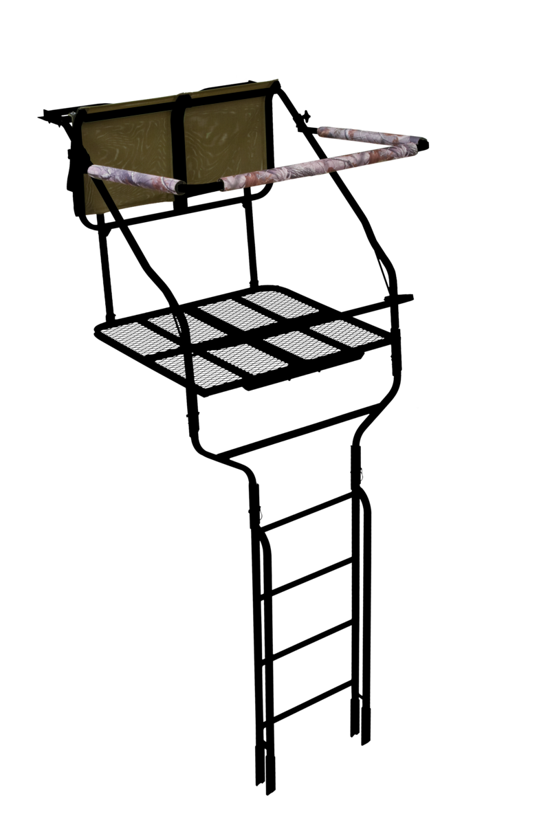 Millennium Treestands L-220 Double Ladder Stand | Model L-220-SL | Size 18' | 500 lb Capacity | 2-Person Hunting Stand