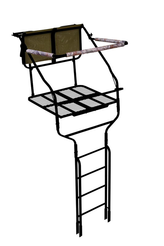 Millennium Treestands L-220 Double Ladder Stand | Model L-220-SL | Size 18' | 500 lb Capacity | 2-Person Hunting Stand