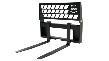 Top Dog Attachments Walk Through Pallet Forks | Width 50" | Weight 380 lbs | Load Capacity 4,400 lbs | For Skid Steer