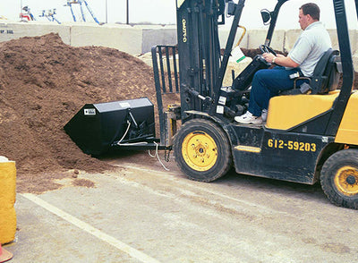 Star Industries Self-Dump Forklift Buckets | Models 1440SD To 1484SDH | Width 45
