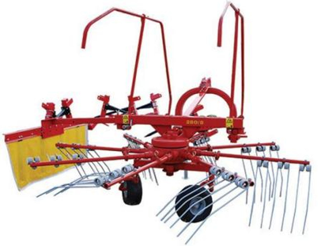 FARM-MAXX 110" ROTARY HAY RAKE MODEL FRM-280 WITH FLEXIBLE TINES FOR TRACTOR