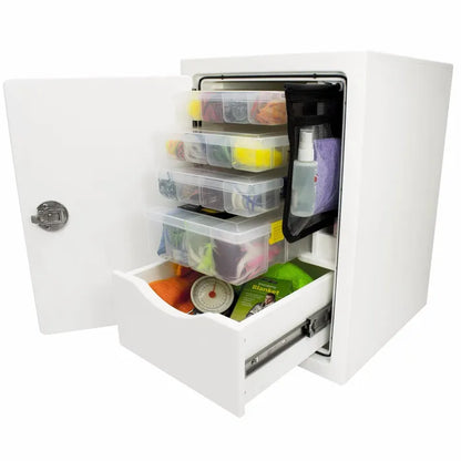 RIO MARINE CUSTOMS FREE STANDING SINGLE DRAWER STORAGE UNIT WITH TACKLE STORAGE