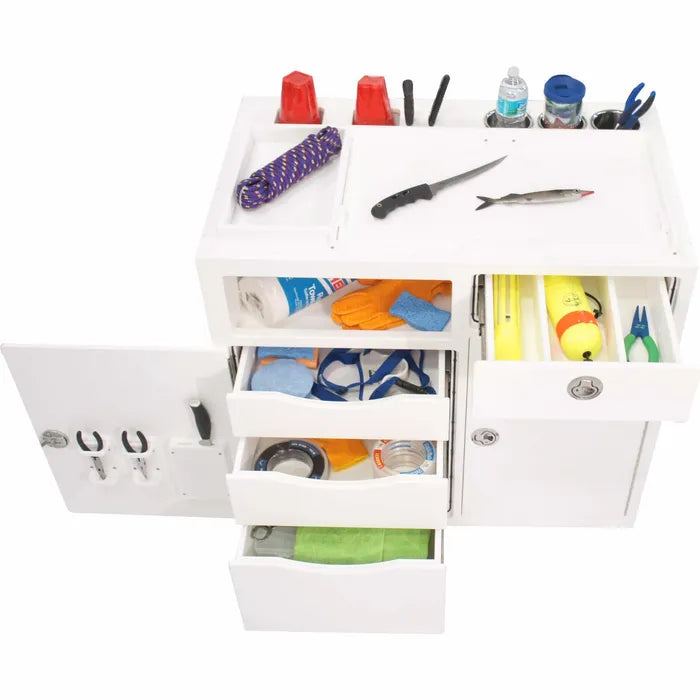 RIO MARINE CUSTOMS FREE STANDING STORAGE AND PREP TACKLE STATION