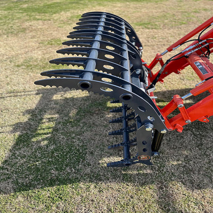 Farm-Maxx HD Rake Grapple | FRKG Series | Size 56" To 74" |  5-20 GPM | For Skid Steers