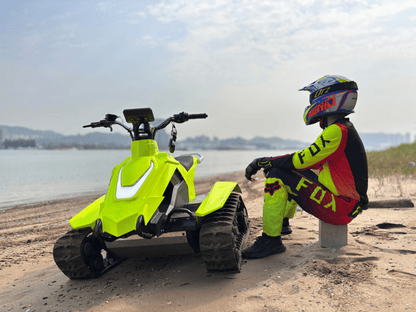 DTV Raptor All-Terrain Electric Tracked Vehicle | 42" x 36" Platform | 20 kW Dual Motor | 30 MPH Top Speed | For Off-Road Adventure & Utility Work