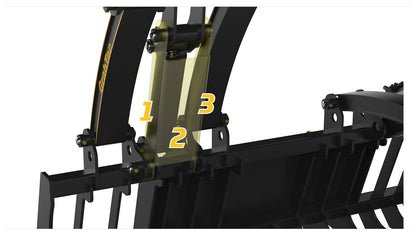 GrabTec Demo Grapple  iClaw™ Technology for Demolition, Rock Hauling & Tree Work | Model GDX | Width 84" inches | Horsepower 50-120 HP | For Skid Steer