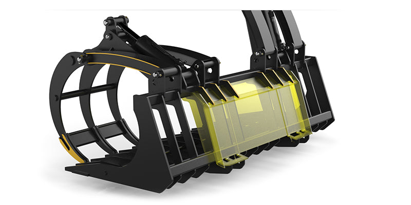 GrabTec Demo Grapple  iClaw™ Technology for Demolition, Rock Hauling & Tree Work | Model GDX | Width 84" inches | Horsepower 50-120 HP | For Skid Steer