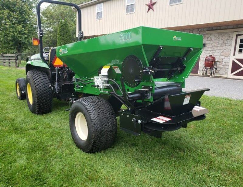 TurfTime Towable Topdresser | Model GT-100 | 37" Top-21"Bottom Width | 13HP | For Tractor