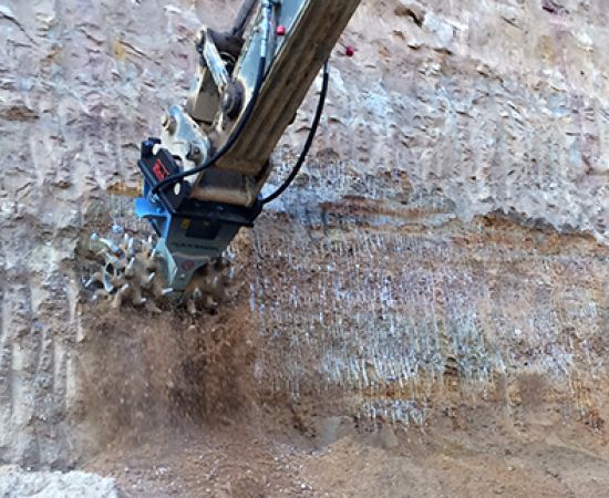 RockZone Rockwheel Twin Drum Cutters | Model D20 & D30 | Width 42" - 46" | Machine Size 17 - 42 Tons | For Excavators