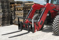 WORKSAVER PALLET FORKS TRACTOR EURO/GLOBAL MOUNT FOR TRACTOR