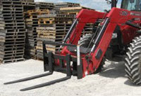 WORKSAVER PALLET FORKS TRACTOR SKID STEER MOUNT FOR TRACTOR