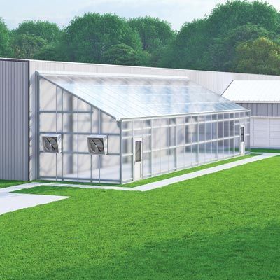 FarmTek GrowSpan Lean-To Series 2000 Commercial Greenhouse Systems