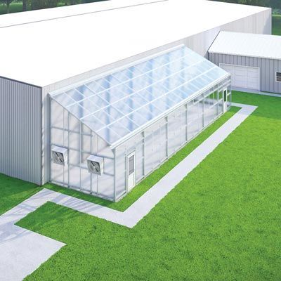 FarmTek GrowSpan Lean-To Series 2000 Commercial Greenhouse Systems