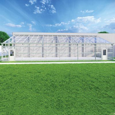 FarmTek GrowSpan Lean-To Series 2000 Commercial Greenhouse | Space-Saving Design | UV-Resistant, Multiple Widths & Lengths