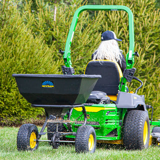Spyker Pro-Series Tow-Behind Broadcast Spreader | Model SPY200T-1P | Capacity 200 lbs | 12' Spread Width | 15-25+ HP | For Tractors & ZTRs