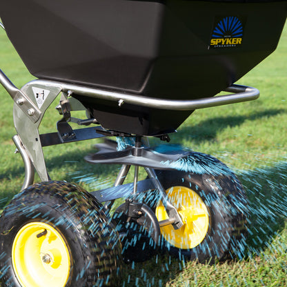 Spyker ERGO-PRO™ 80-lb. Broadcast Spreader | Model SPY80-1S | Spread Width 4'-12' | Wheel Dimensions 13" x 5"