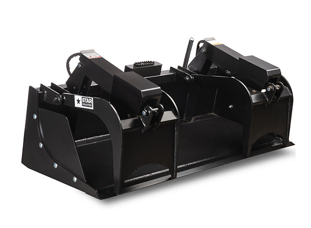 Star Industries Grapple Bucket | Models 175-66 To 175DG-84 | 66" To 84" | 8–30+ GPM | For Skid Steer