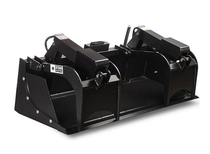 Star Industries Grapple Bucket | Models 175-66 To 175DG-84 | 66" To 84" | 8–30+ GPM | For Skid Steer