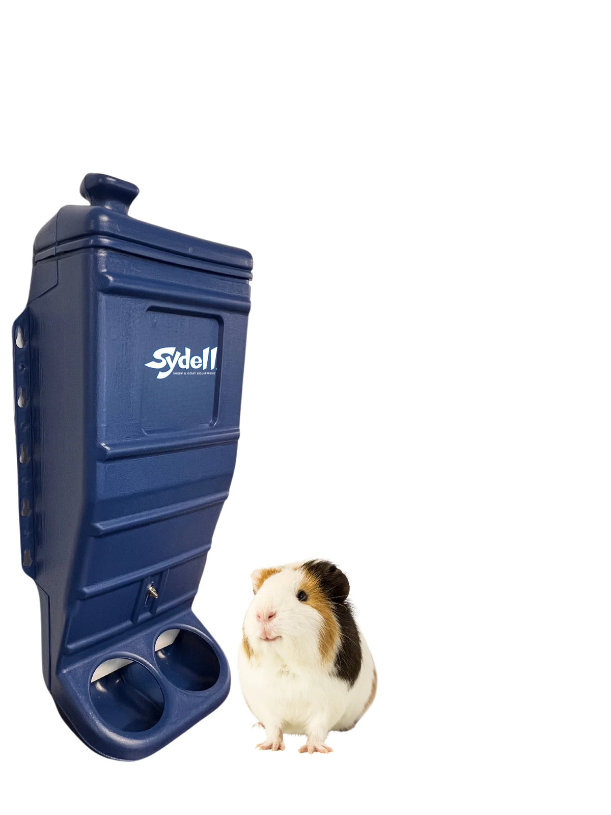 Sydell Blue Poly Mineral & Grain Feeder | #1013C / #1013 | 25 lb Capacity | For Sheep & Goat