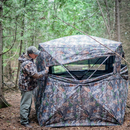 Millennium Treestands Antler Shak 30/30 Ground Blind | Model GB-030-30 | Size 58" x 58" x 70" | 3-Person Hunting Blind