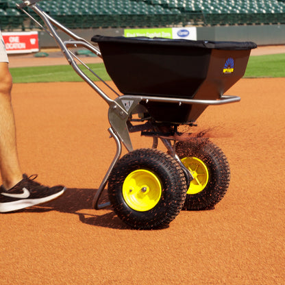 Spyker ERGO-PRO™ 80-lb. Broadcast Spreader | Model SPY80-1S | Spread Width 4'-12' | Wheel Dimensions 13" x 5"