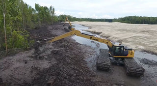 Hawk Excavator Long Reach Arm | Model VOLVOEC950-LRA8082 | Reach 82' | 90-100 Ton | For Volvo Excavators