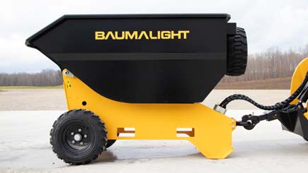Baumalight Trailer Dumper | Model DW51QT | Width 35.5" | 5-10 GPM | For Mini Skid Steers