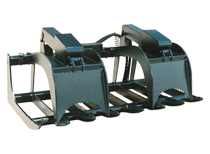 Star Industries Root Grapple Bucket | Models 170-66 To 170DG-84 | Size 66" To 84" | 8 To 30+ GPM | For Skid Steer