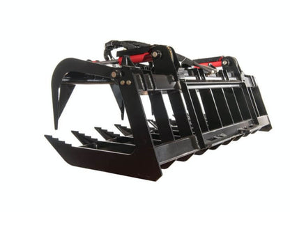 McLaren Industries Heavy Duty Root Grapple Bucket | Model 60X101X66, 60X101X78 & 60X101X84 | Width 66", 78", 84" | Twin 2" x 8" Cylinders | 15 To 25 GPM | For Skid Steer