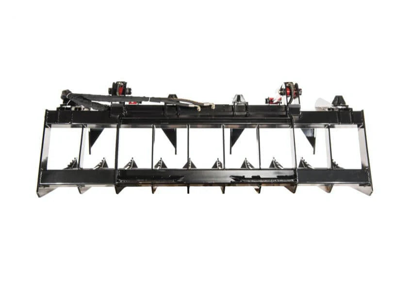McLaren Industries Heavy Duty Root Grapple Bucket | Model 60X101X66, 60X101X78 & 60X101X84 | Width 66", 78", 84" | Twin 2" x 8" Cylinders | 15 To 25 GPM | For Skid Steer