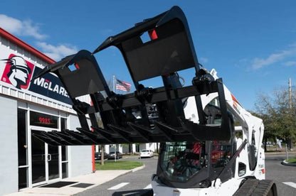 McLaren Industries Heavy Duty Root Grapple Bucket | Model 60X101X66, 60X101X78 & 60X101X84 | Width 66", 78", 84" | Twin 2" x 8" Cylinders | 15 To 25 GPM | For Skid Steer