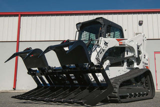 McLaren Industries Heavy Duty Root Grapple Bucket | Model 60X101X66, 60X101X78 & 60X101X84 | Width 66", 78", 84" | Twin 2" x 8" Cylinders | 15 To 25 GPM | For Skid Steer