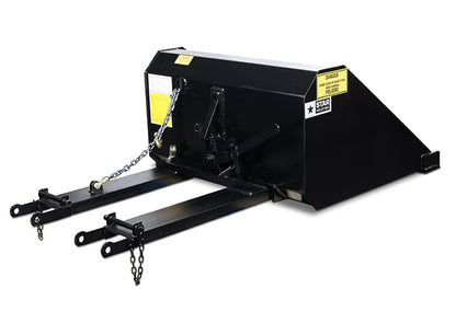 Star Industries Self-Dump Forklift Buckets | Models 1440SD To 1484SDH | Width 45" To 84" | 8 To 30+ GPM | For Forklift