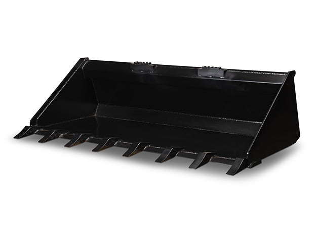 Star Industries HD Low Profile Dirt Buckets w/ Teeth | LP22A-T Series | Width 60" - 84" | 15–40 GPM | For Skid Steers