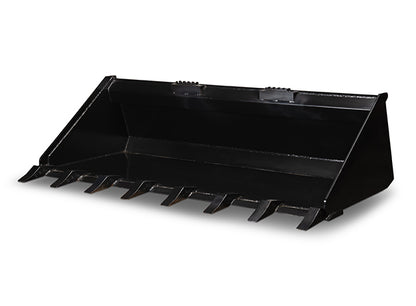 Star Industries HD Low Profile Dirt Buckets w/ Teeth | LP22A-T Series | Width 60" - 84" | 15–40 GPM | For Skid Steers