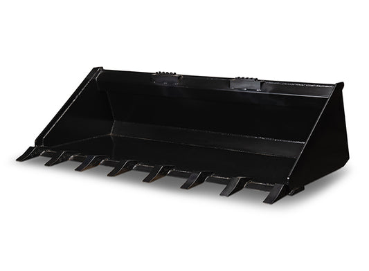 Star Industries HD Low Profile Dirt Buckets w/ Teeth | LP22A-T Series | Width 60" - 84" | 15–40 GPM | For Skid Steers