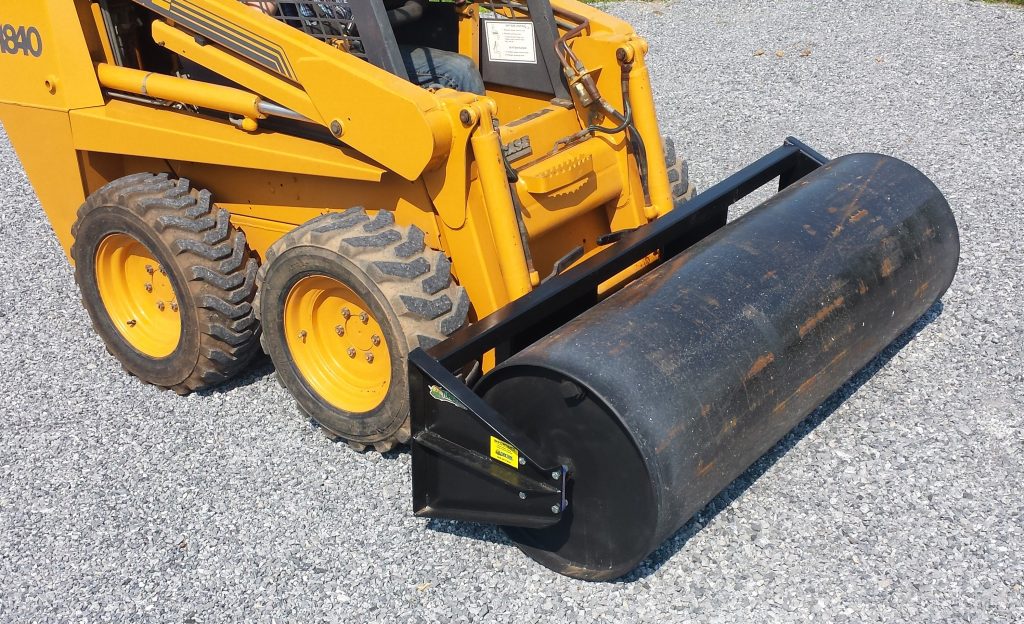 TurfTime 24” Smooth Roller 3/8” Heavy Duty AR-24 Series Turf Rollers 4’ to 12’ - Pull Type, 3pt, Skid Steer Mount For Tractor or Skid Steer