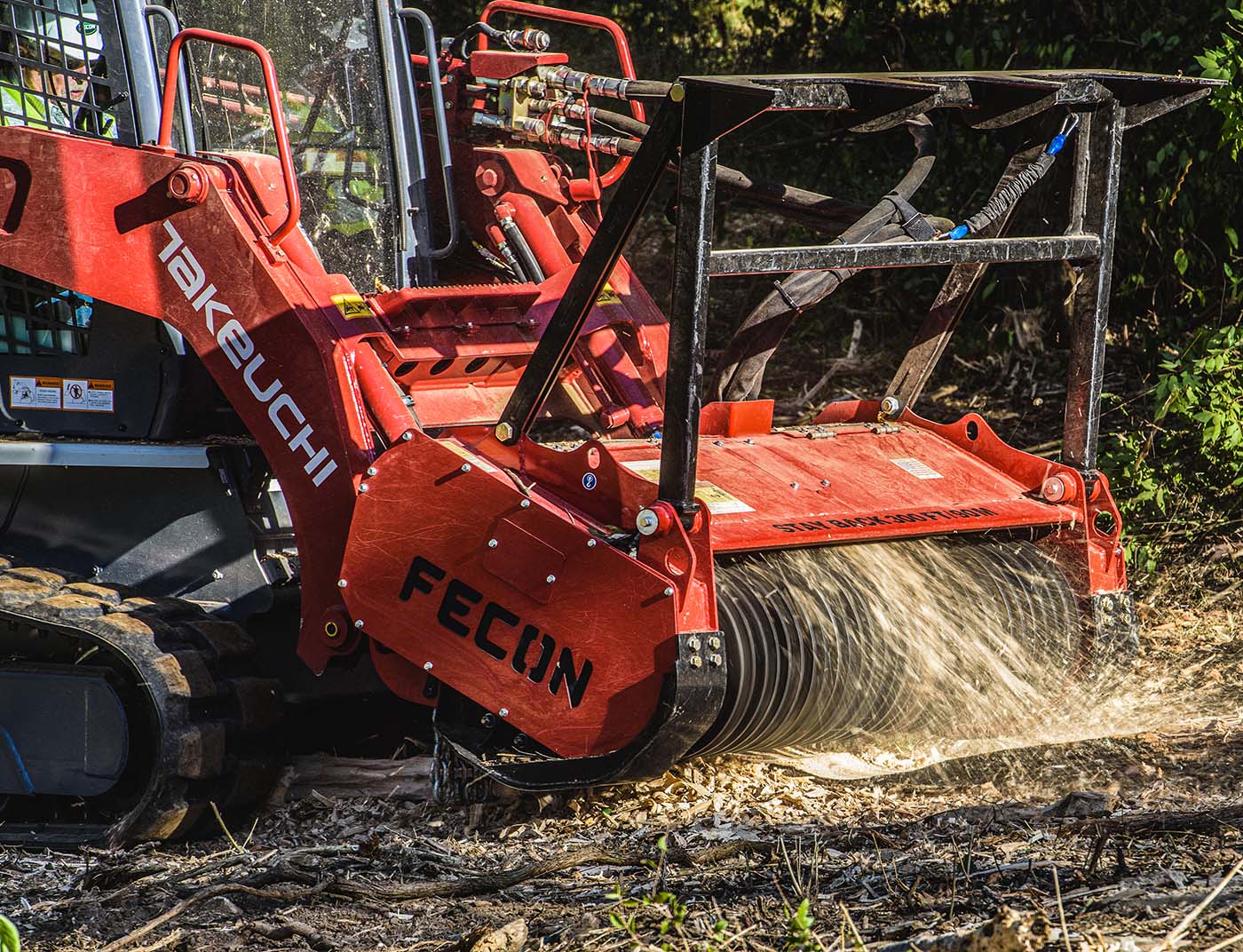 Fecon Bull Hog High Flow Mulching Head | Model BH62SS, BH74SS & BH85SS | Width 50" To 72" | 30–50 GPM | For Skid Steer & Compact Track Loader