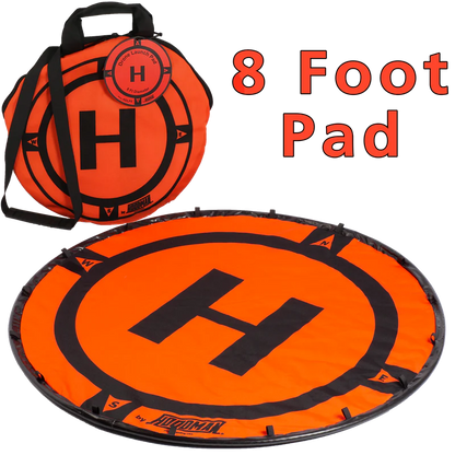 Hoodman Weighted UAV Drone Landing Pad Line | Model HDLP3, HDLP5, HDLP8 | Diameter 3' To 8' | Stable, Portable, Durable For Drones