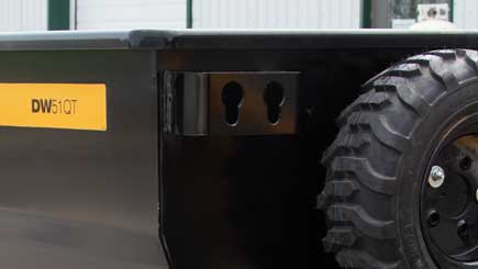 Baumalight Trailer Dumper | Model DW51QT | Width 35.5" | 5-10 GPM | For Mini Skid Steers