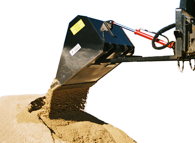 Star Industries Self-Dump Forklift Buckets | Models 1440SD To 1484SDH | Width 45" To 84" | 8 To 30+ GPM | For Forklift