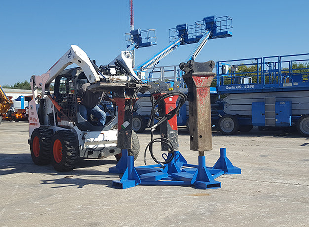 Star Industries Hydraulic Hammer Storage Stand | Capacity 1-6 Hammer | Moil Point Compatibility Up to 3.5″