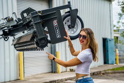 McLaren Industries Hydraulic Power Rake | Model 60X833X74 & 60X833X90 | Width 72" & 90" | 16 To 26 GPM | For Skid Steer