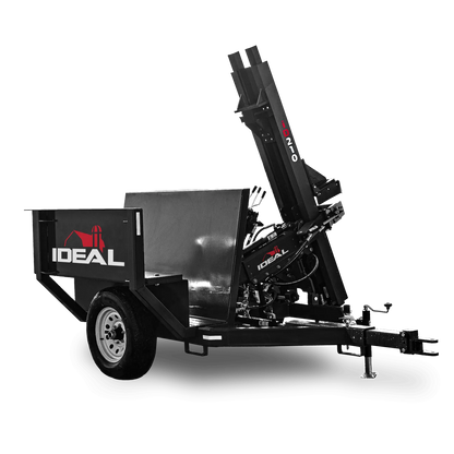 Ideal | Heavy Duty Trailer Post Driver | Model ID210 | Mast Stroke 67" | 14 HP Hydraulic Electric Start | 750 lb Hammer | For Tow Vehicles & Field