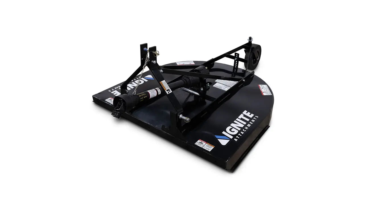 Ignite Attachments 3-Point Rotary Cutter | Cutting Width 48" | Length 77" | Horsepower 18-45 HP | For Tractors