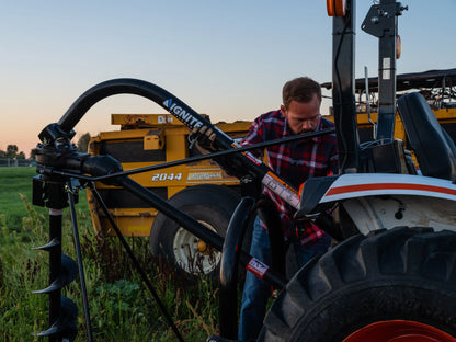Ignite Attachments 3-Point Auger & Post Hole Digger | 6"/9"/12" Bits | Up to 12-Inch Diameter | 20-45 HP | For Tractors