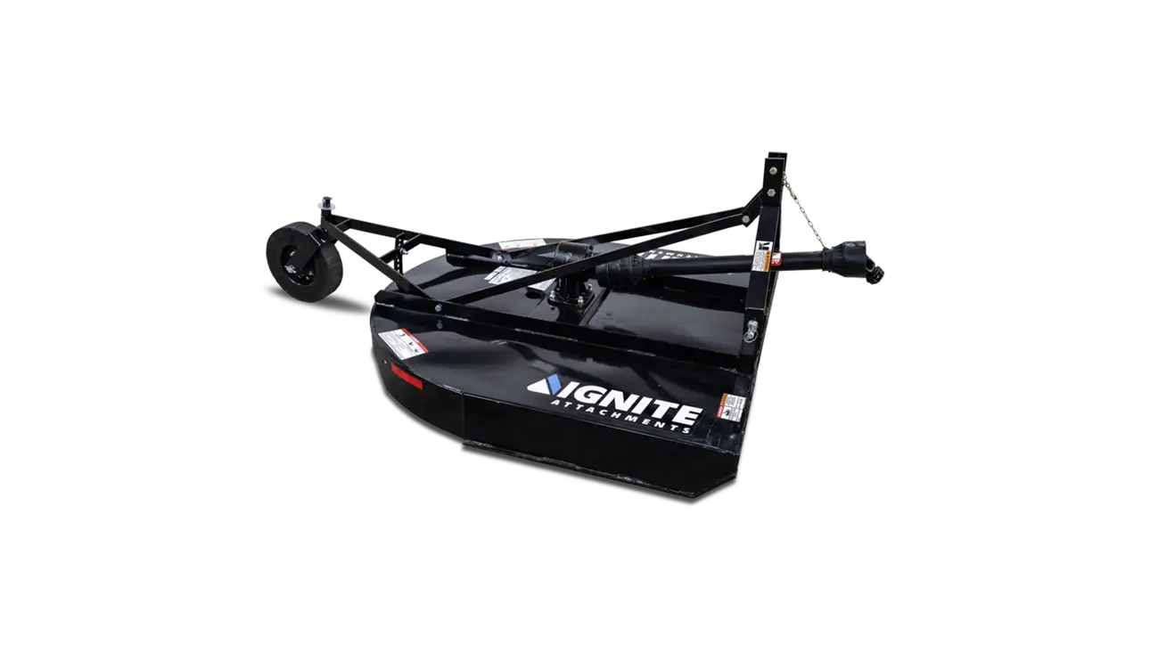 Ignite Attachments 3-Point Rotary Cutter | Cutting Width 48" | Length 77" | Horsepower 18-45 HP | For Tractors