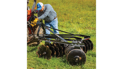 Ignite Attachments 3-Point Disc Harrow | Model DH72 | Working Width 72" | Cultivation Width 75" | Horsepower 22-40 HP | For Tractors
