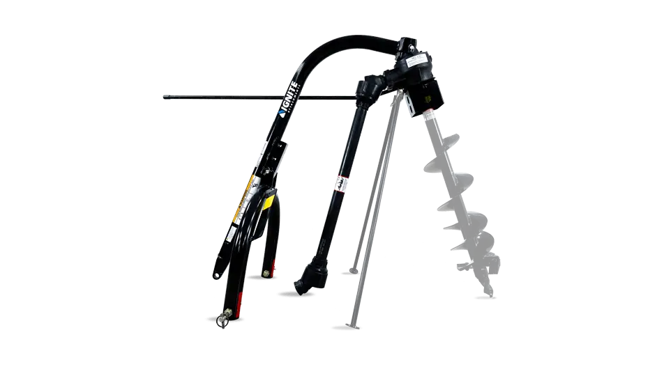 Ignite Attachments 3-Point Auger & Post Hole Digger | 6"/9"/12" Bits | Up to 12-Inch Diameter | Horsepower 20-45 HP | For Tractors