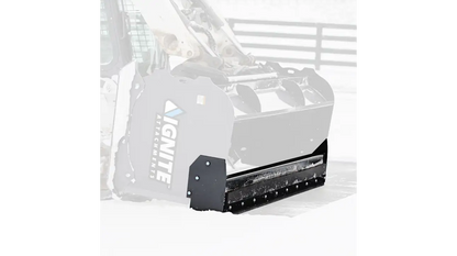 Ignite Attachments Universal Quick Attach Snow Pusher | Working Width 69” | Hydraulic Flow 30-60 GPM | For Skid Steers
